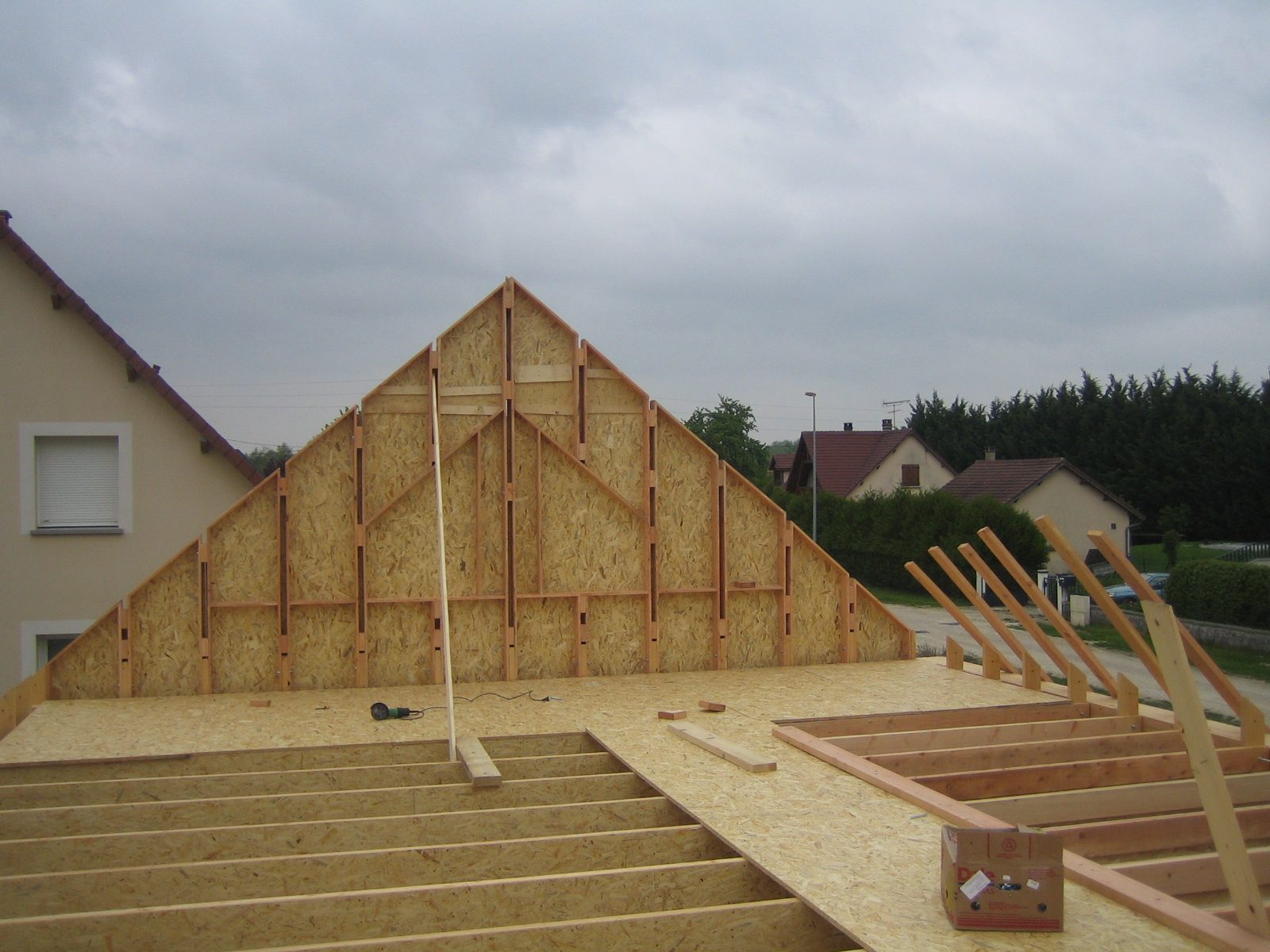 Structure et ossature bois en chantier — photo 20