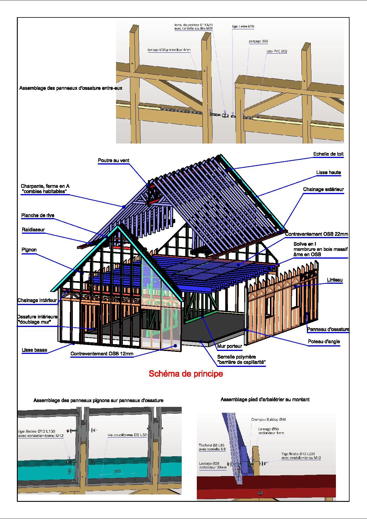Détail d'assemblage ossature bois — photo 11