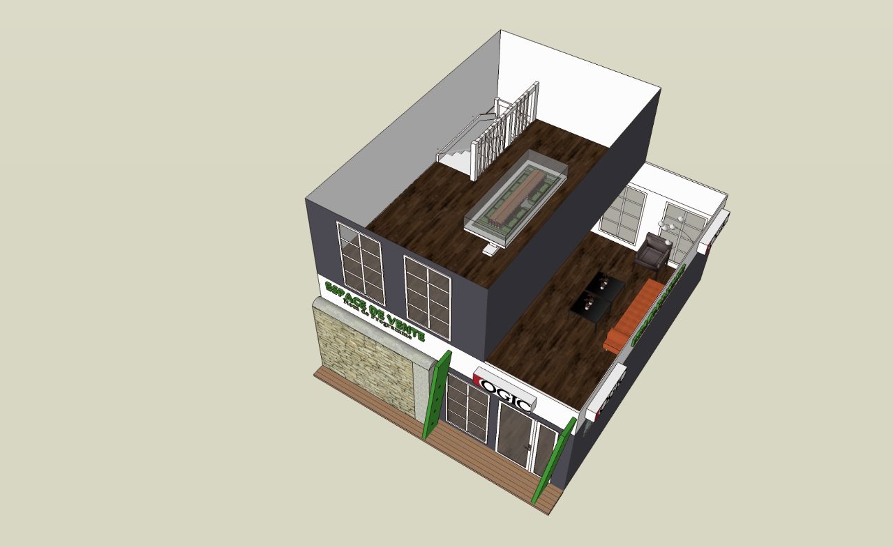 Croquis et perspective 3D de maison bois — photo 8