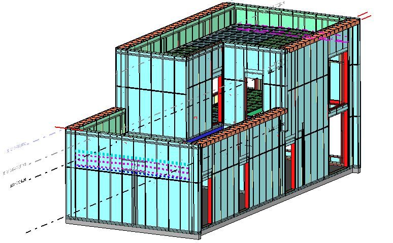 Croquis et perspective 3D de maison bois — photo 11