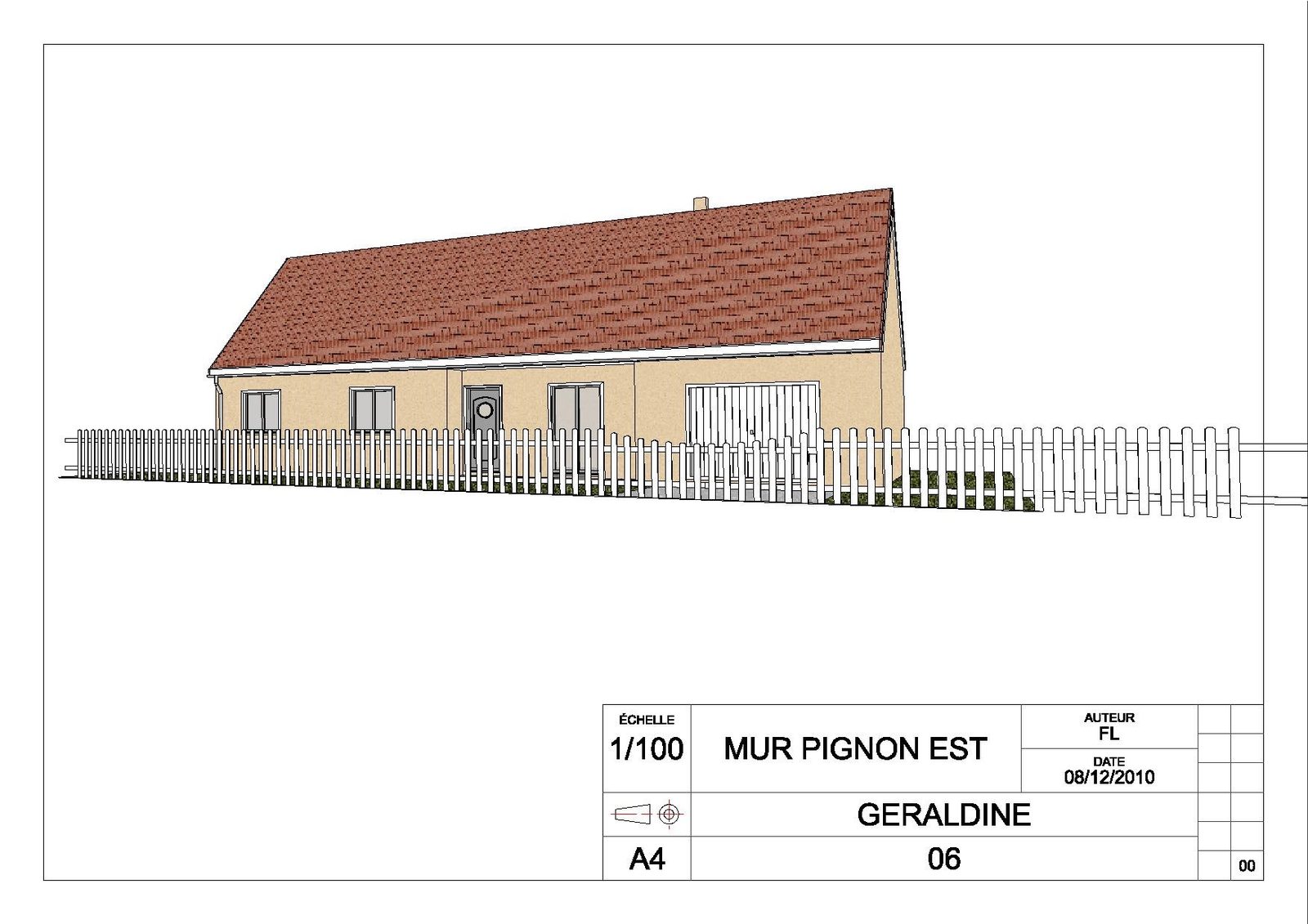 Croquis et perspective 3D de maison bois — photo 12
