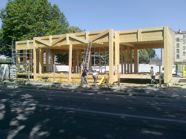 Structure et ossature bois en chantier — photo 17