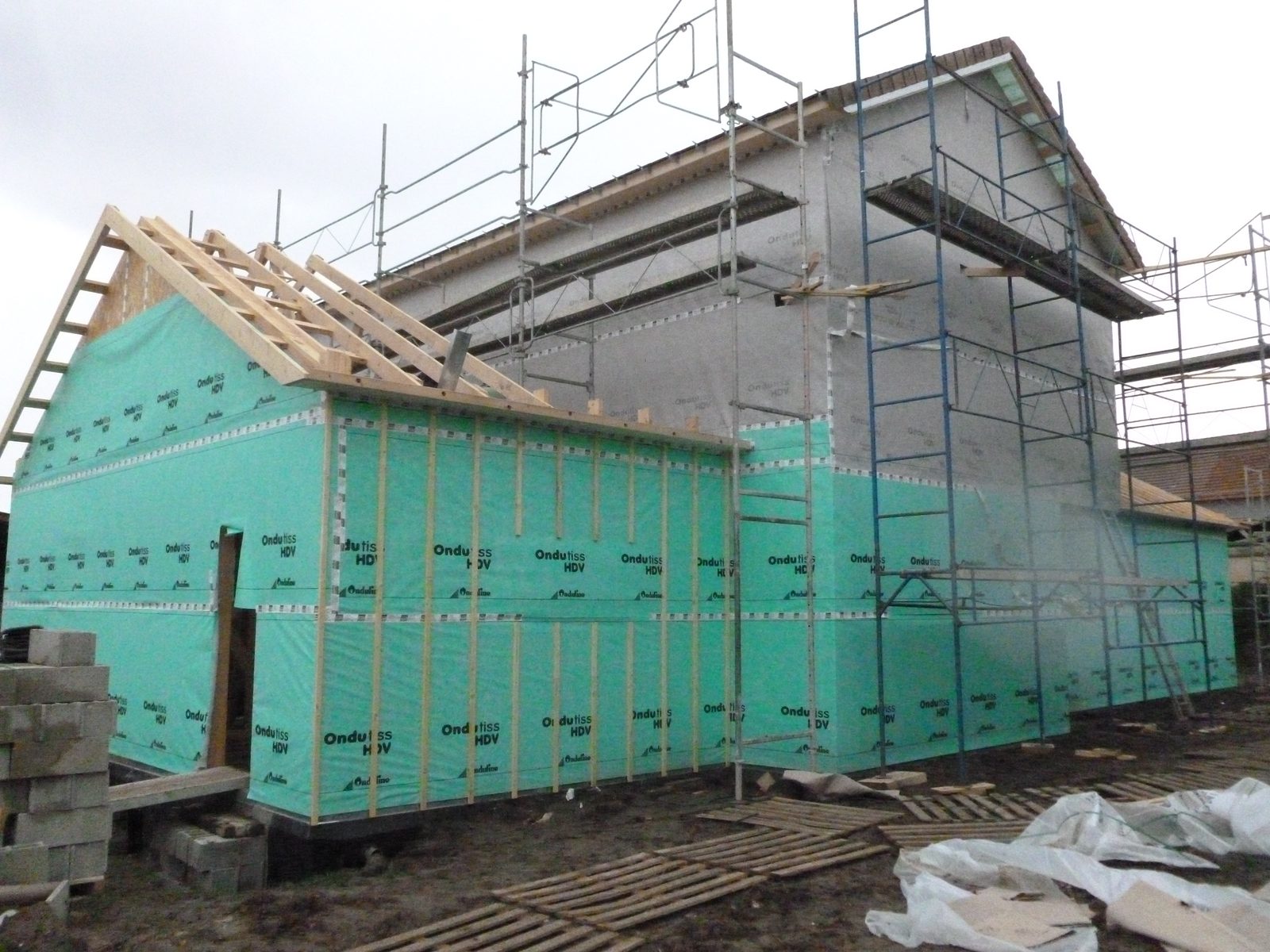 Structure et ossature bois en chantier — photo 14