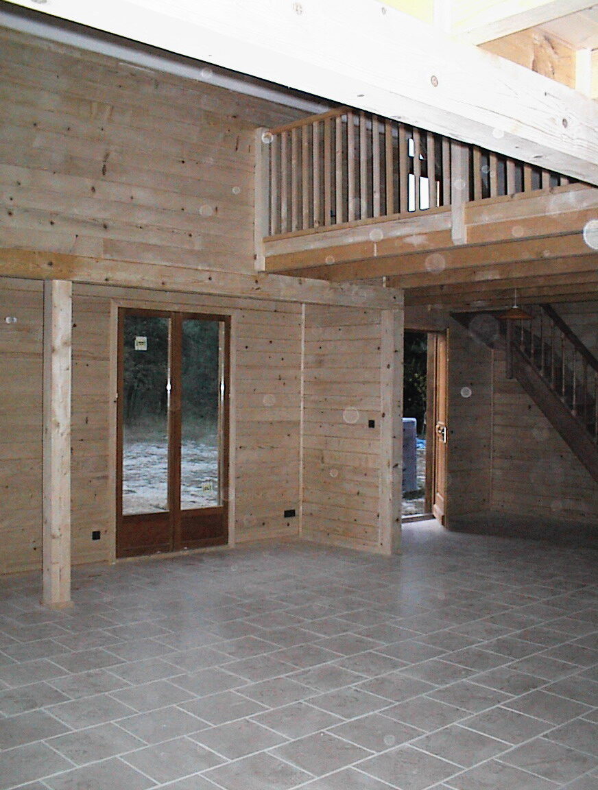 Différents aspects intérieurs dans les maisons à structure bois — photo 9
